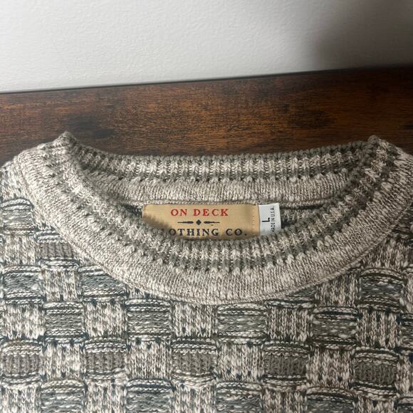 Vintage Cosby Coogie Style Sweater Textured 3D Suge Biggie Pullover Size L - Picture 9 of 13